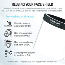 Load image into Gallery viewer, Maxboost Protective Face Shield - 3 Pack, DuraSlim Series
